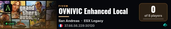 OVNIVIC Enhanced Local live status badge