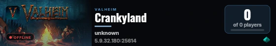 Crankyland live status badge