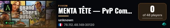 MENTA TÊTE — PvP Compétitif live status badge