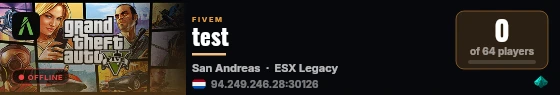 test live status badge