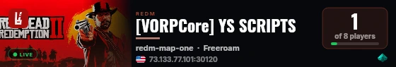 [VORPCore] YS SCRIPTS live status badge
