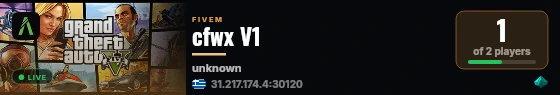 cfwx V1 live status badge