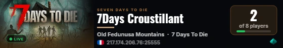 7Days Croustillant live status badge
