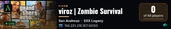 viroz | Zombie Survival live status badge