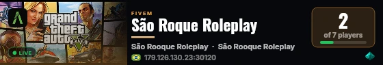 São Roque Roleplay live status badge