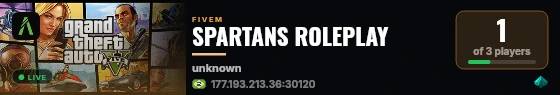 SPARTANS ROLEPLAY live status badge