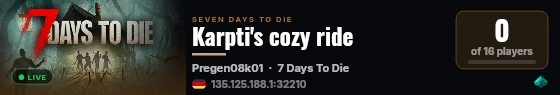 Karpti's cozy ride live status badge