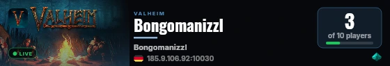 Bongomanizzl live status badge