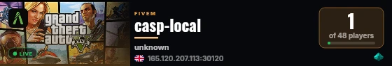 casp-local live status badge