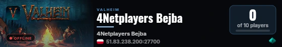 4Netplayers Bejba live status badge