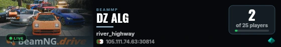 DZ ALG live status badge