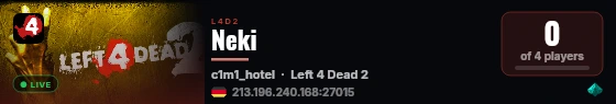 Neki live status badge