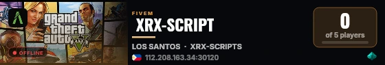  XRX-SCRIPT live status badge