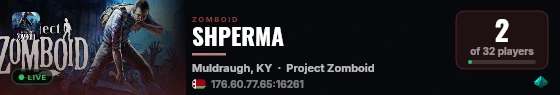 SHPERMA live status badge
