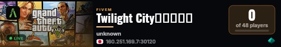 Twilight City【準備中】 live status badge