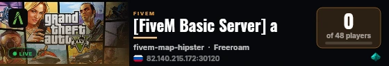 [FiveM Basic Server] a live status badge