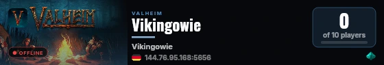 Vikingowie live status badge