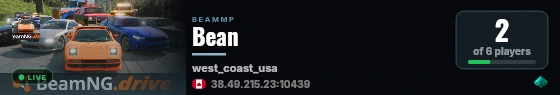 Bean live status badge