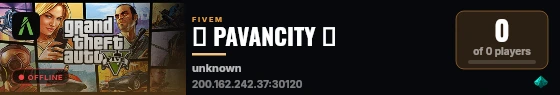 💎 PAVANCITY 💎 live status badge
