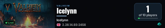 Icelynn live status badge