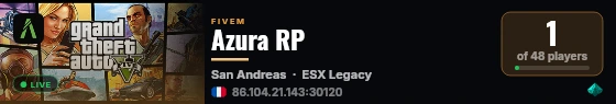 Azura RP live status badge