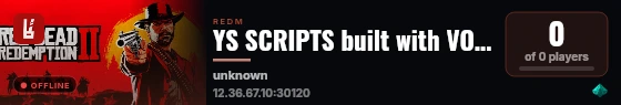 YS SCRIPTS built with VORPCore! live status badge