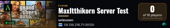 MaxItthikorn Server Test live status badge