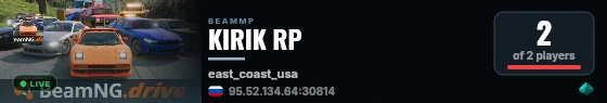 KIRIK RP live status badge