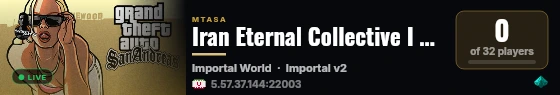 Iran Eternal Collective I RealLife Exprince live status badge