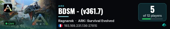 BDSM - (v361.7) live status badge