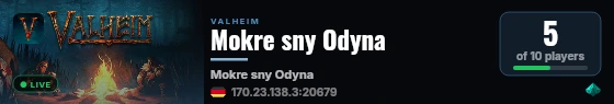 Mokre sny Odyna live status badge