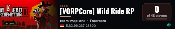 [VORPCore] Wild Ride RP live status badge