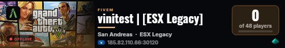vinitest | [ESX Legacy] live status badge