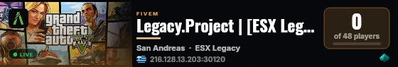 Legacy.Project | [ESX Legacy] live status badge