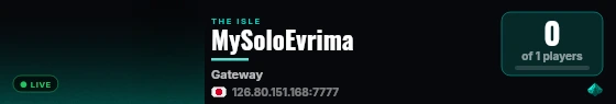 MySoloEvrima live status badge