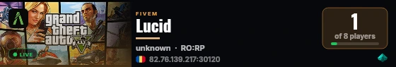 Lucid live status badge