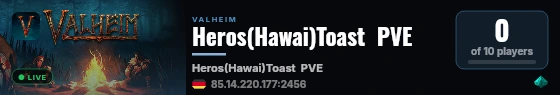 Heros(Hawai)Toast  PVE live status badge