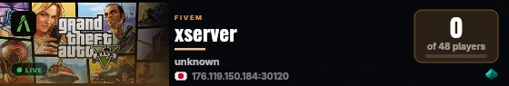 xserver live status badge