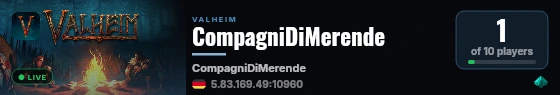 CompagniDiMerende live status badge