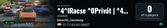 ^4^lRacse ^0Privát | ^4Maď^far^2sko ^4wyścig samochodowy live status badge