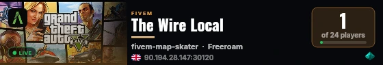 The Wire Local live status badge