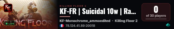 KF-FR | Suicidal 10w | Ranked Custom maps live status badge