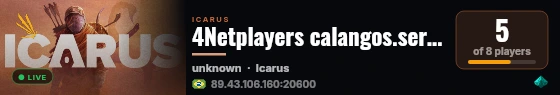 4Netplayers calangos.serves live status badge