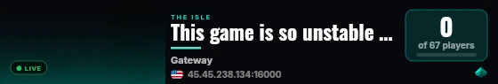 This game is so unstable it's crazy live status badge