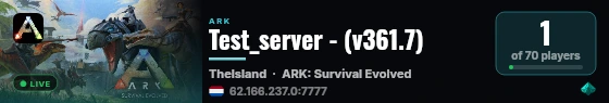 Test_server - (v361.7) live status badge