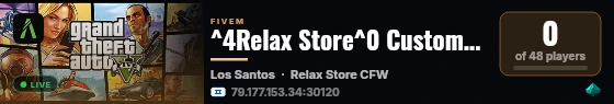 ^4Relax Store^0 Custom Framework Base live status badge
