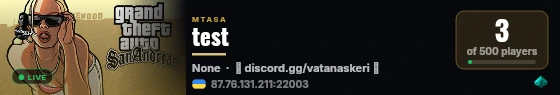 test live status badge