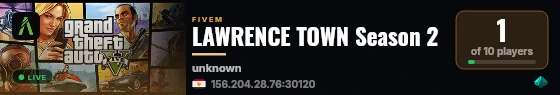 LAWRENCE TOWN Season 2 live status badge