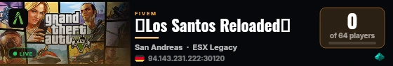 🎮Los Santos Reloaded🎮 live status badge
