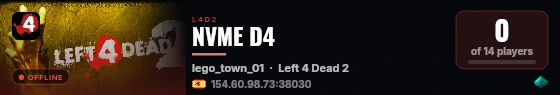 NVME D4 live status badge